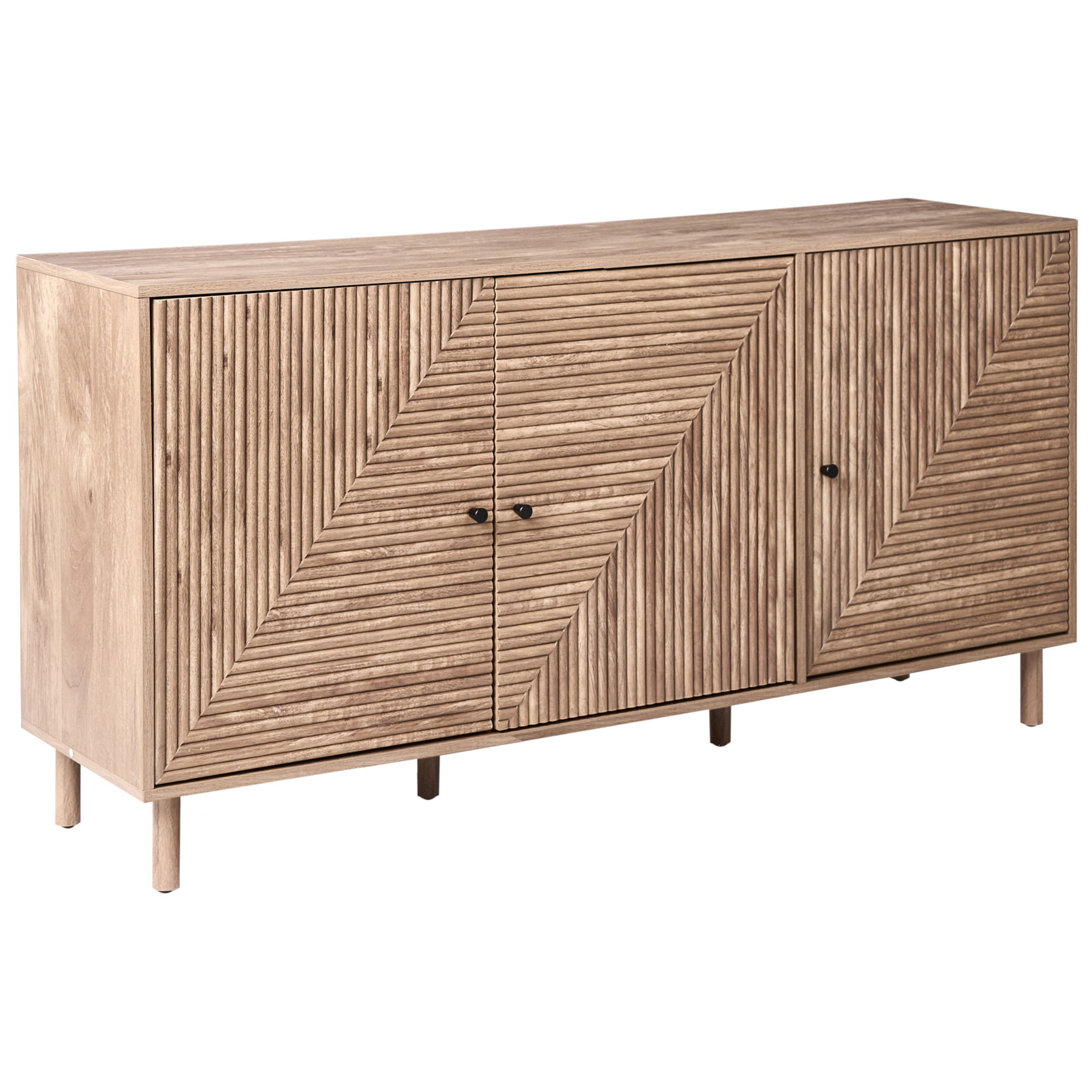 Beliani - RONGE - Dressoir - Lichtbruin- MDF