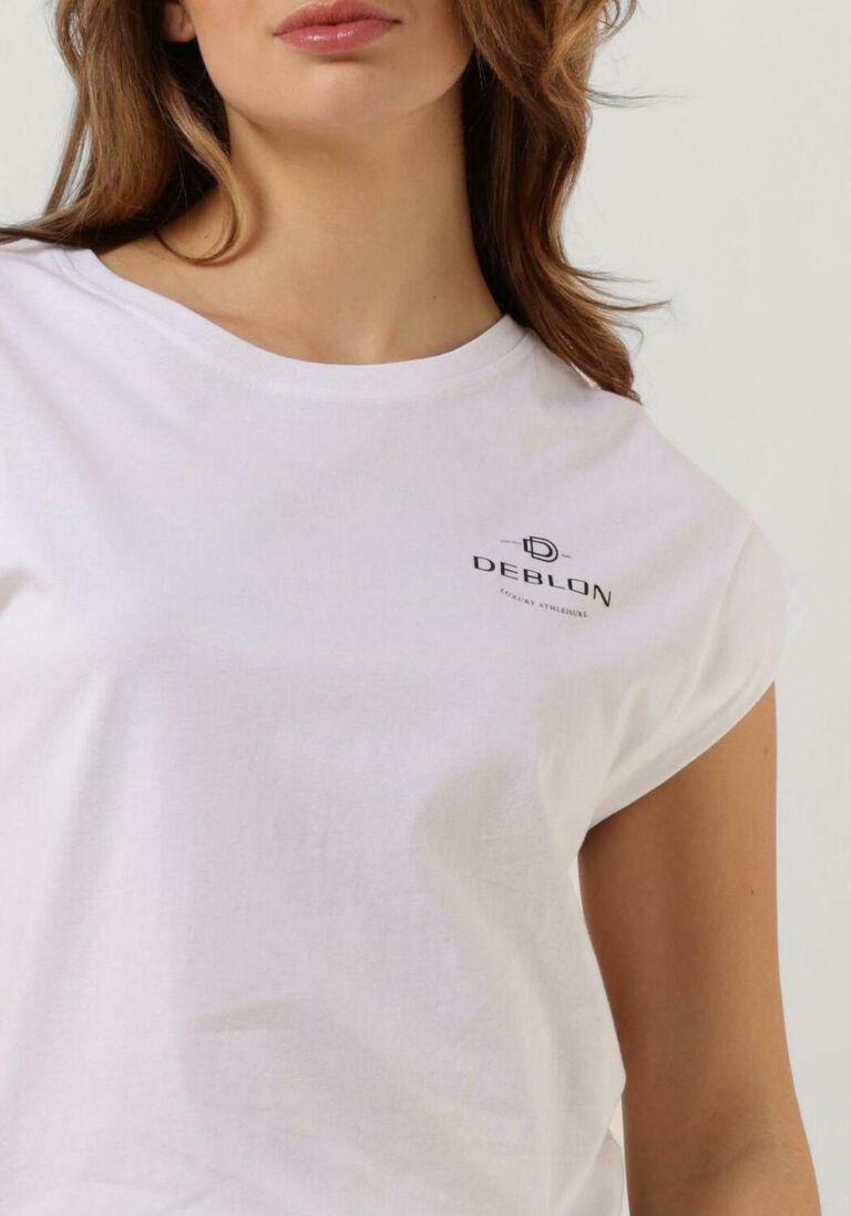 DEBLON SPORTS witte deblon sports t-shirt megan top
