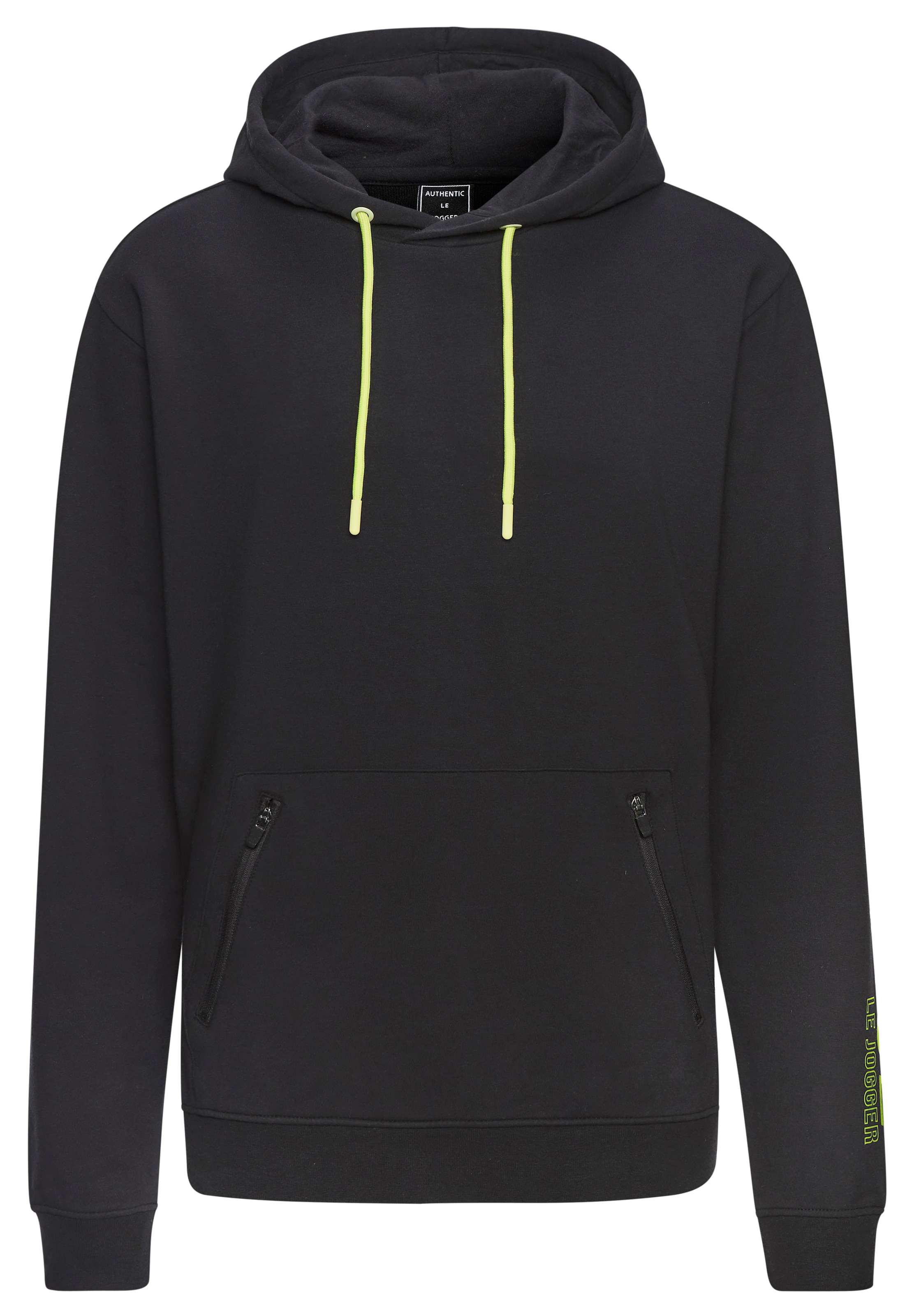 Le Jogger Performance Kapuzensweatshirt , mit praktischen Reissverschlusstaschen