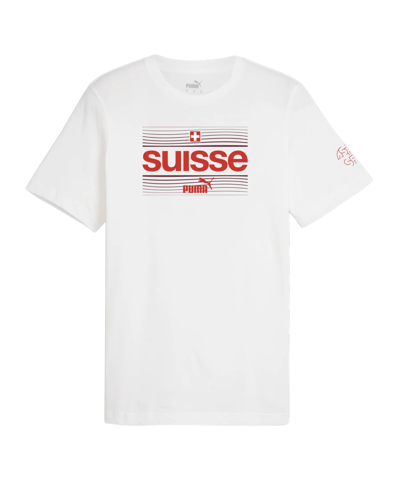 PUMA Schweiz Ftbl Icons T-Shirt Weiss F15