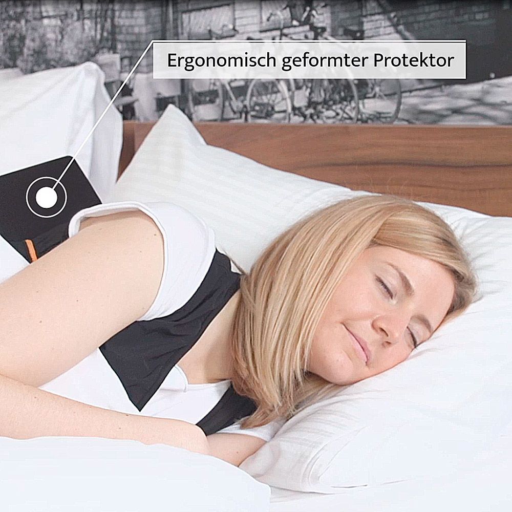Nachtwaechter Schlafweste + Klettverlängerung und Reisetasche