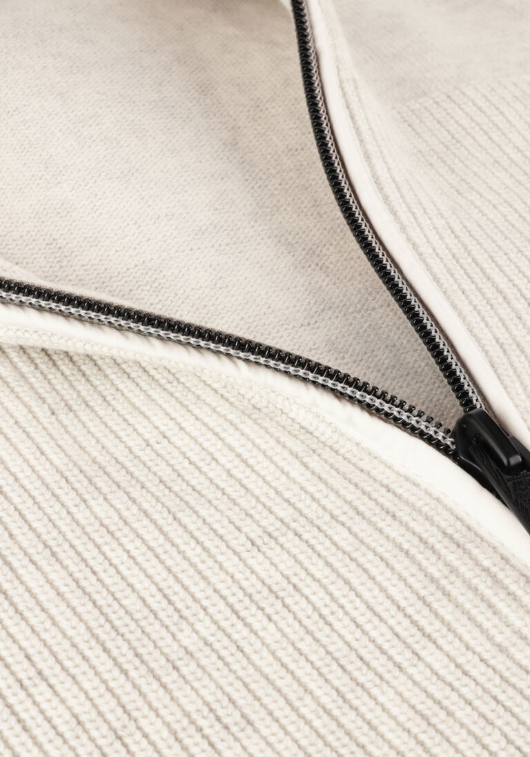 VANGUARD donkergrijze vanguard vest zip jacket cotton melange