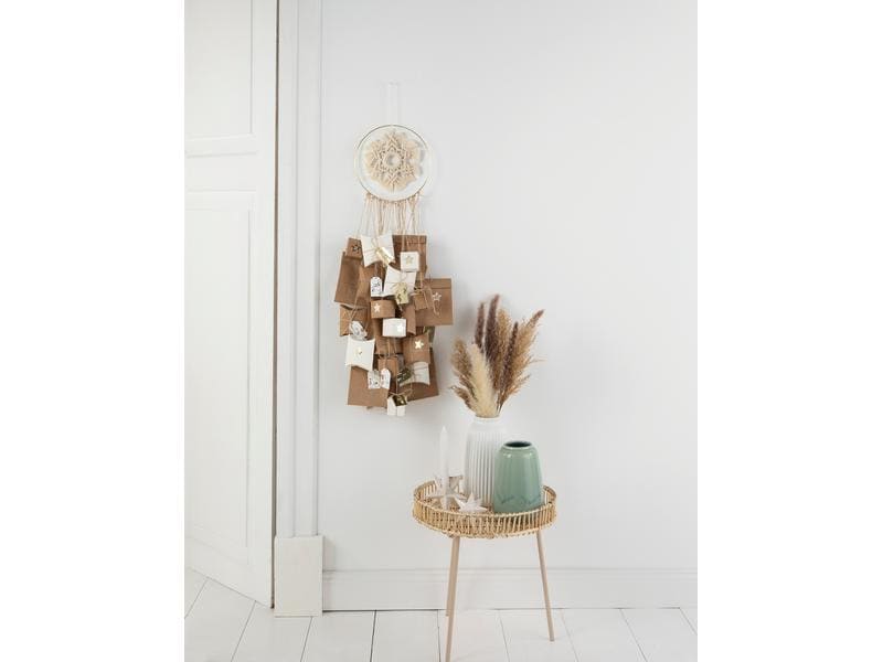 Folia Adventskalender Makramee Geschenktüten ideal für kleine Geschenke und diy Adventskalender
