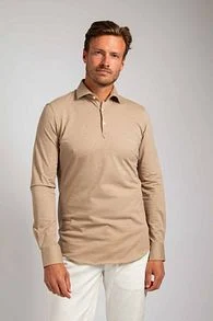 Suitable Camicia Poloshirt Beige PC25-01 PC Sand kopen