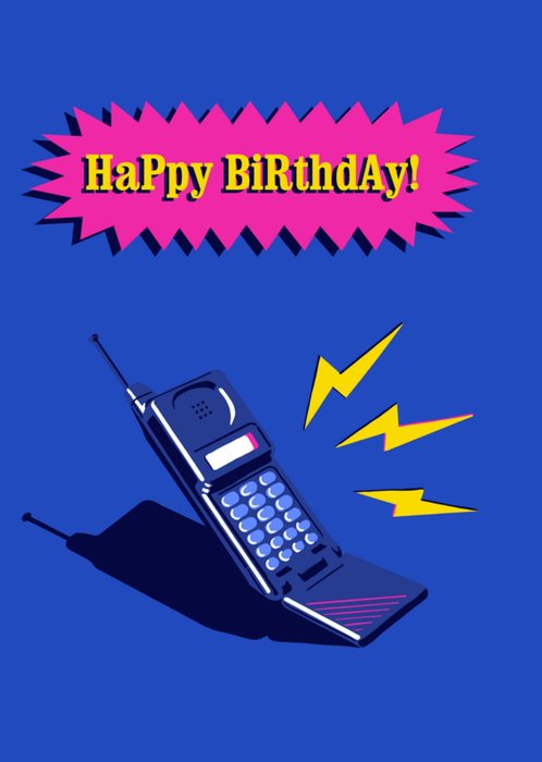 Greetz | Verjaardagskaart | 90's | flipphone
