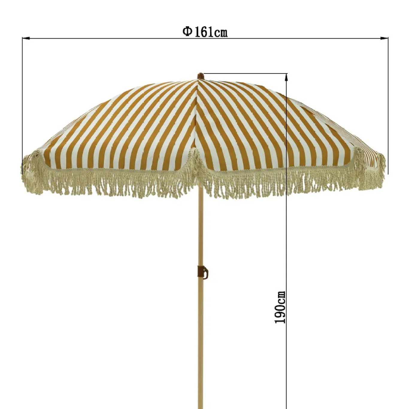 Parasoll Strand Ø180 cm