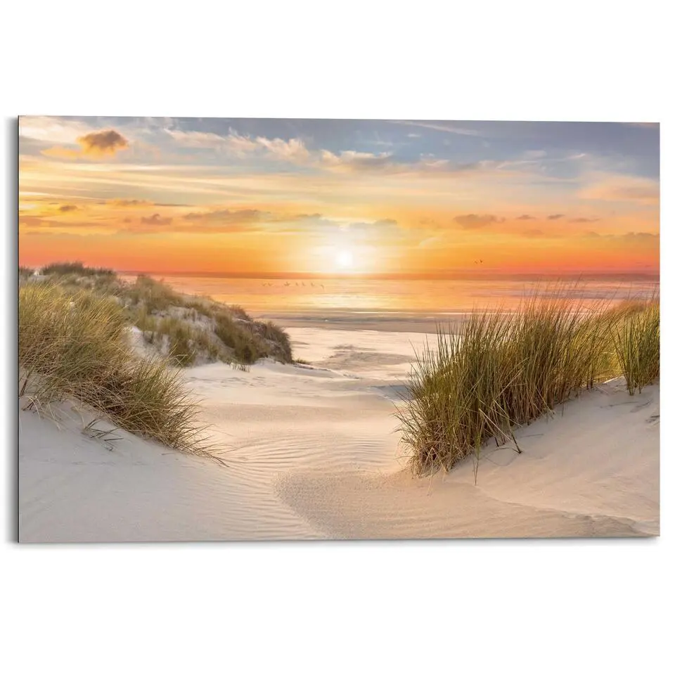 Schilderij Beautiful Dunes - 60x90cm - Oranje