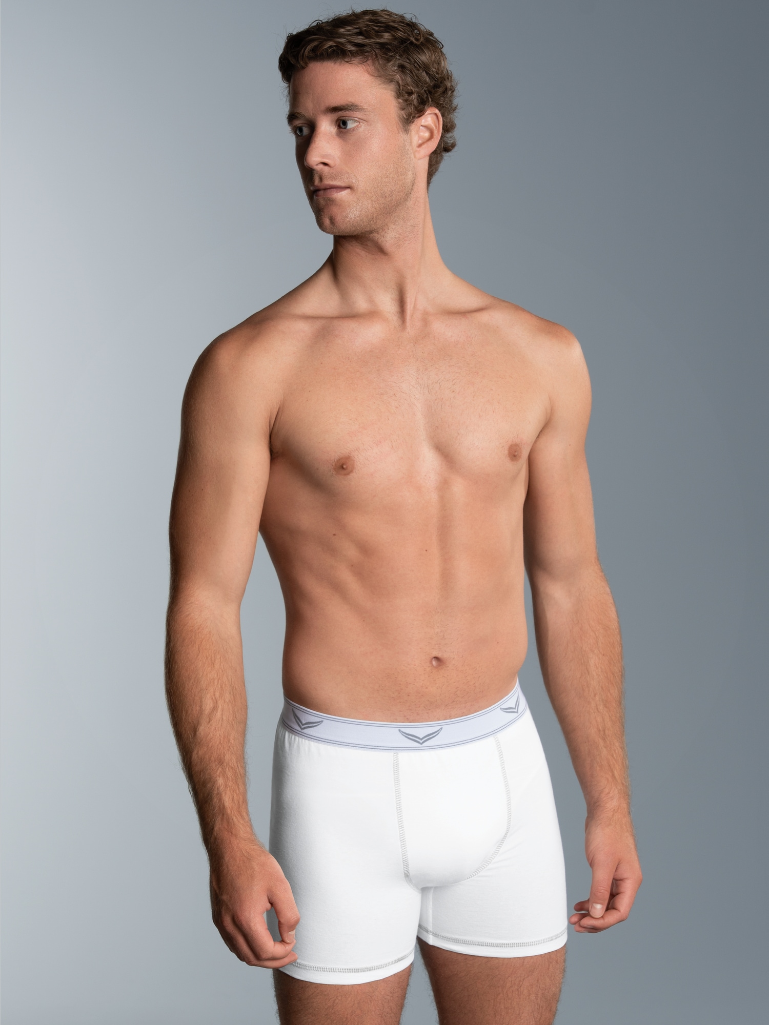 Pants aus Baumwolle/Elastan Weiss