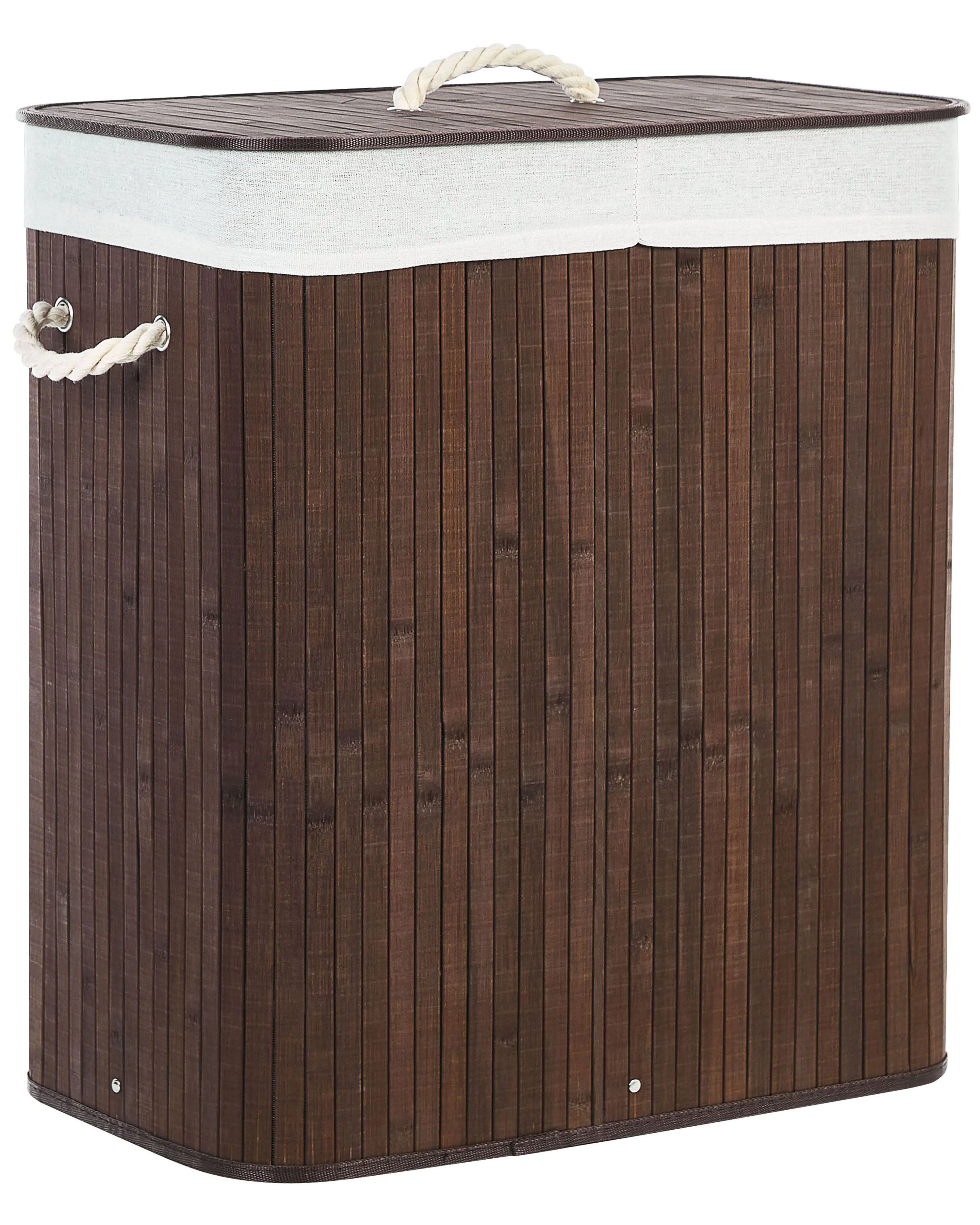 Mand KANDY Bamboehout Donkerbruin 72 L