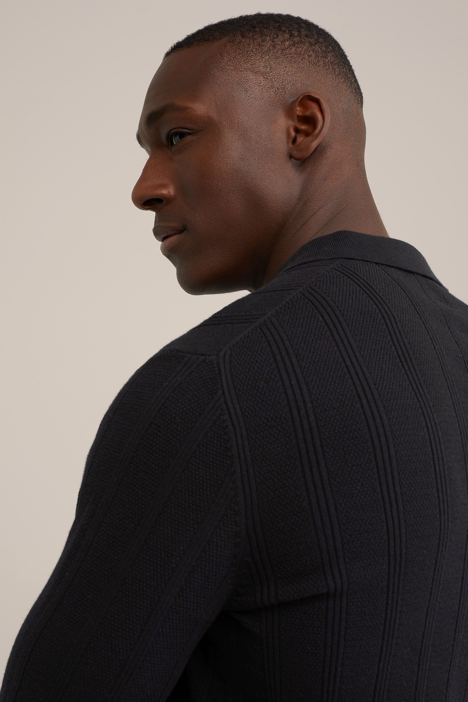 trui met structuur WE Fashion Zwart