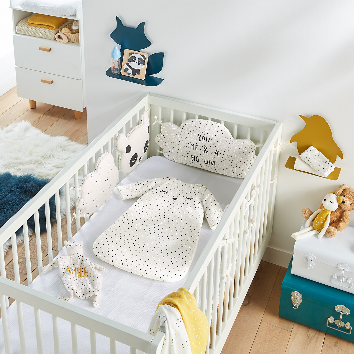 COLEÇÕES LA REDOUTE<br>Colcha de percal estampada