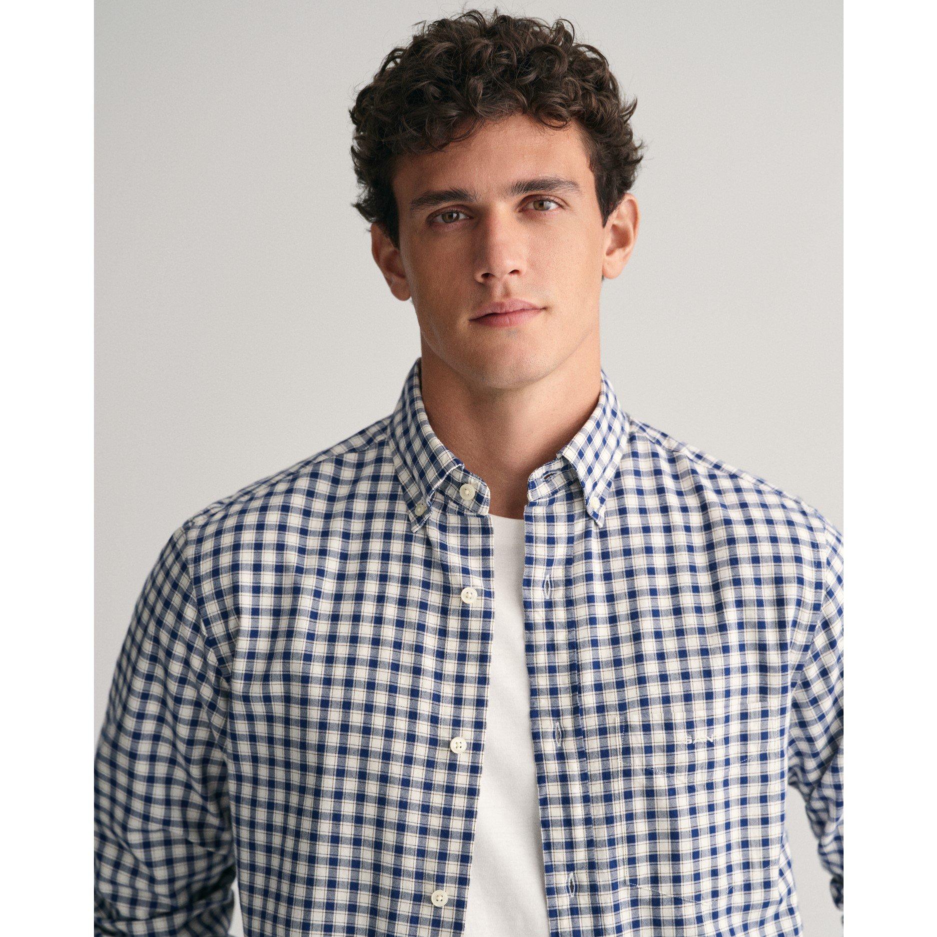 Gant Regular Fit Checked Archive Oxford Shirt