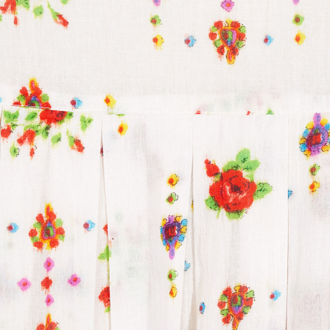 Bellerose Jupe plissée Haka blanc/multicolore