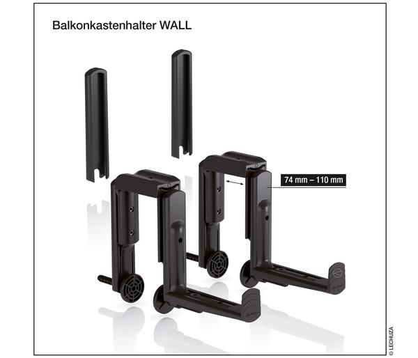 LECHUZA® Balkonkastenhalter WALL für