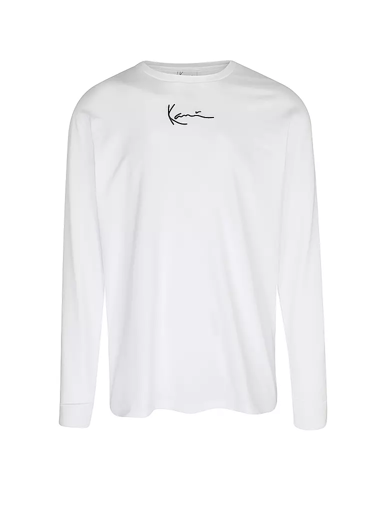 KARL KANI Langarmshirt weiss