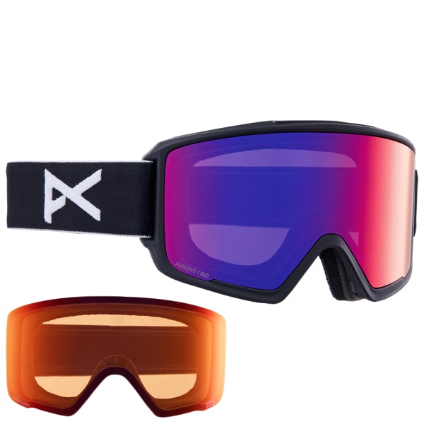 Masque de ski ANON M3 MFI W/SPR BLACK/PRCV SUN RED