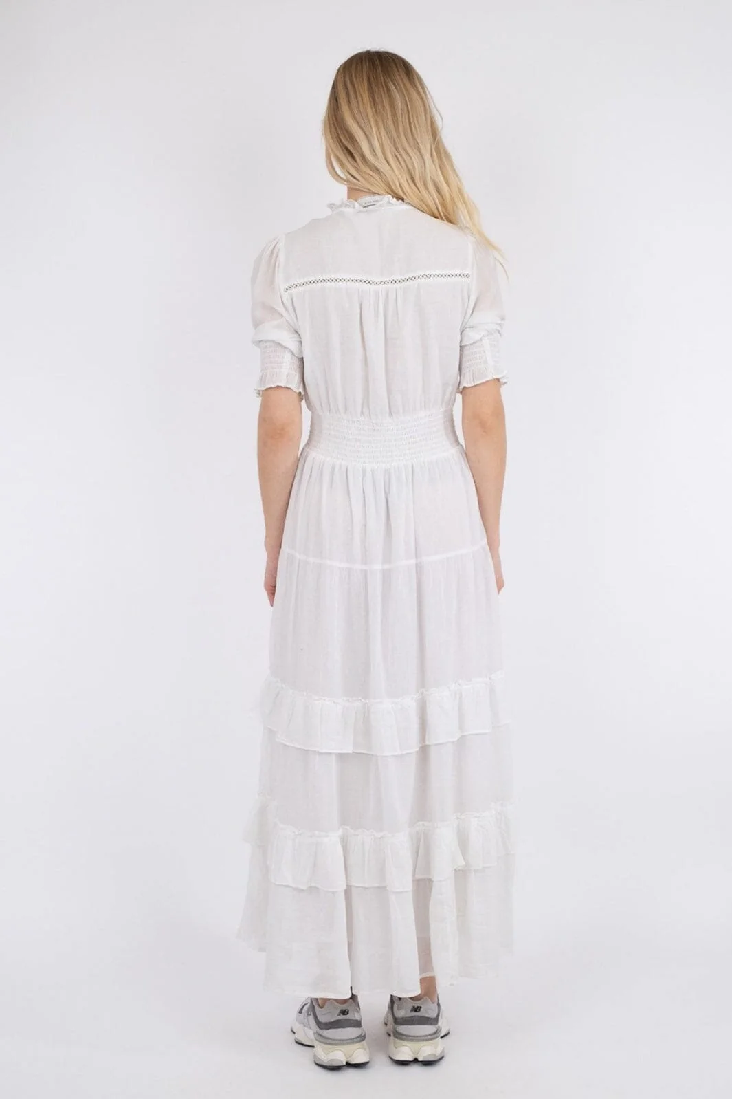 Neo Noir Sophie S Voile Dress white