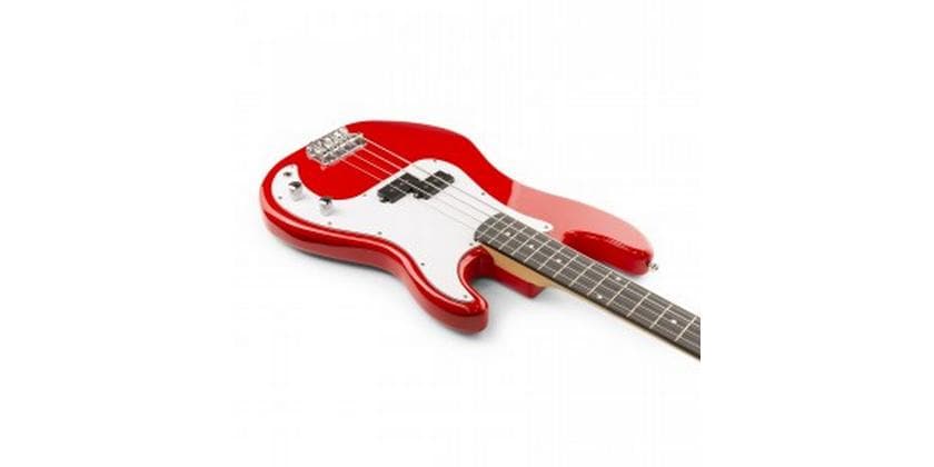 MAX E-Bass GigKit Rot Bass Gitarrenset