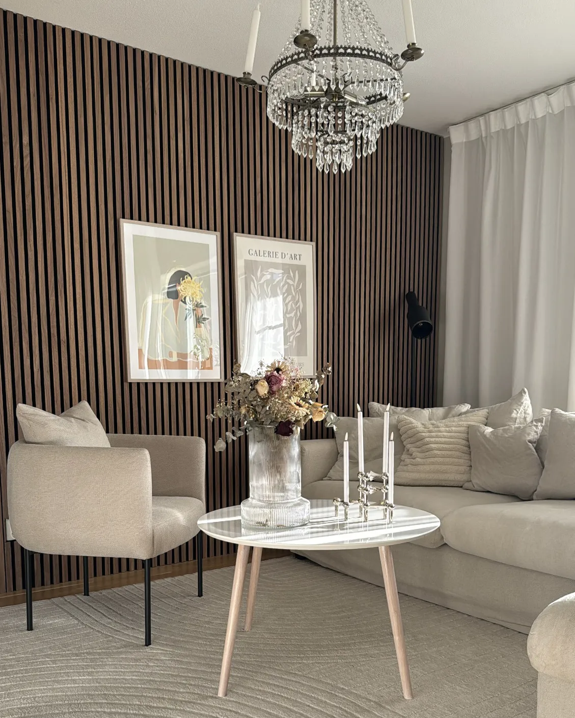 Fauteuil MALMOS Stof Lichtbeige