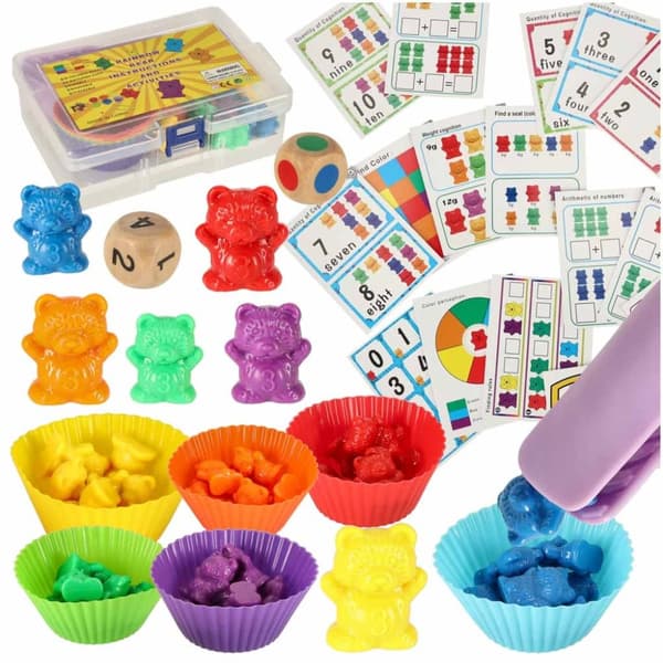 Bamser lærer å telle montessori 44el.
