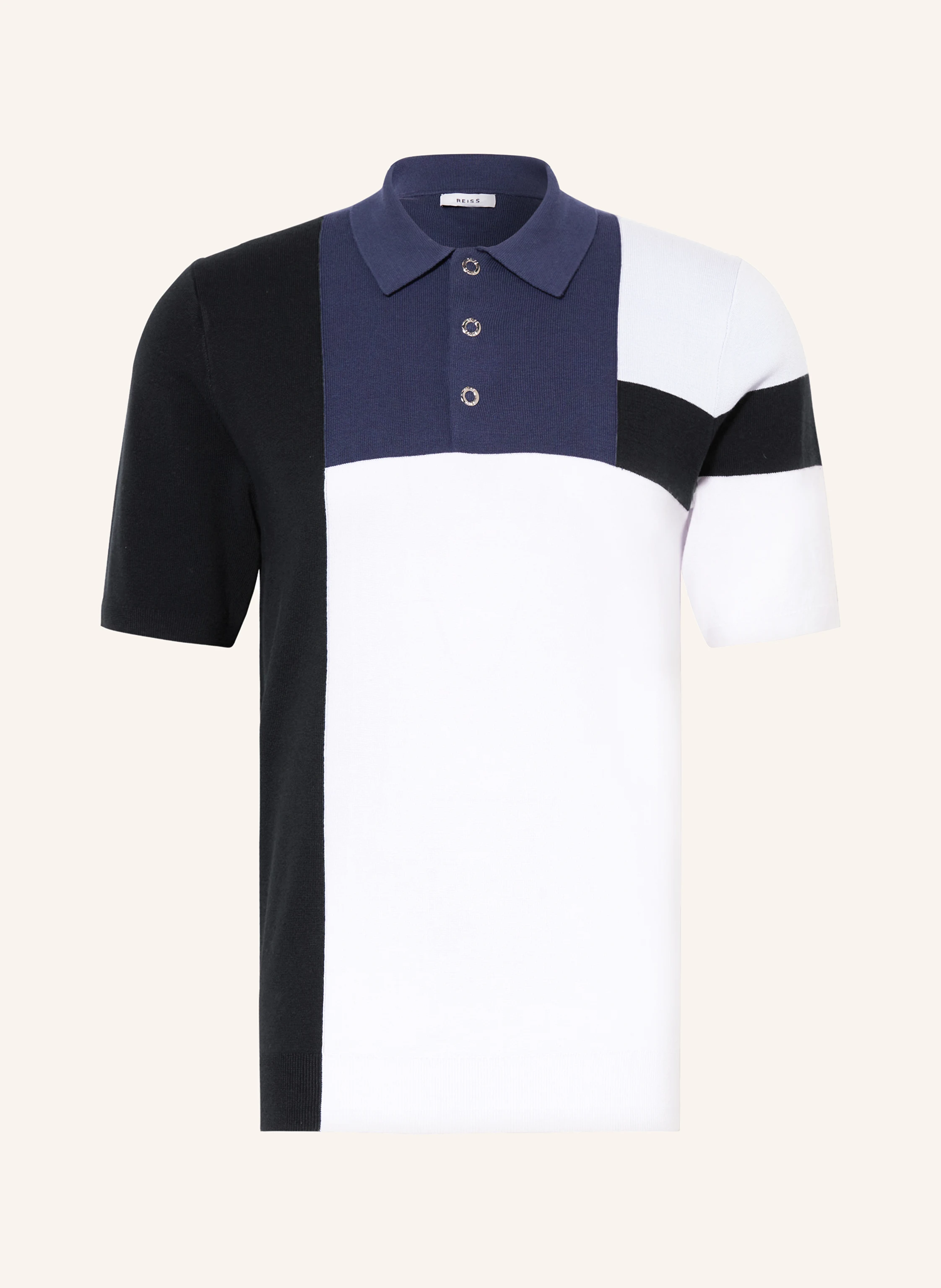 REISS Strick-Poloshirt CHARGE