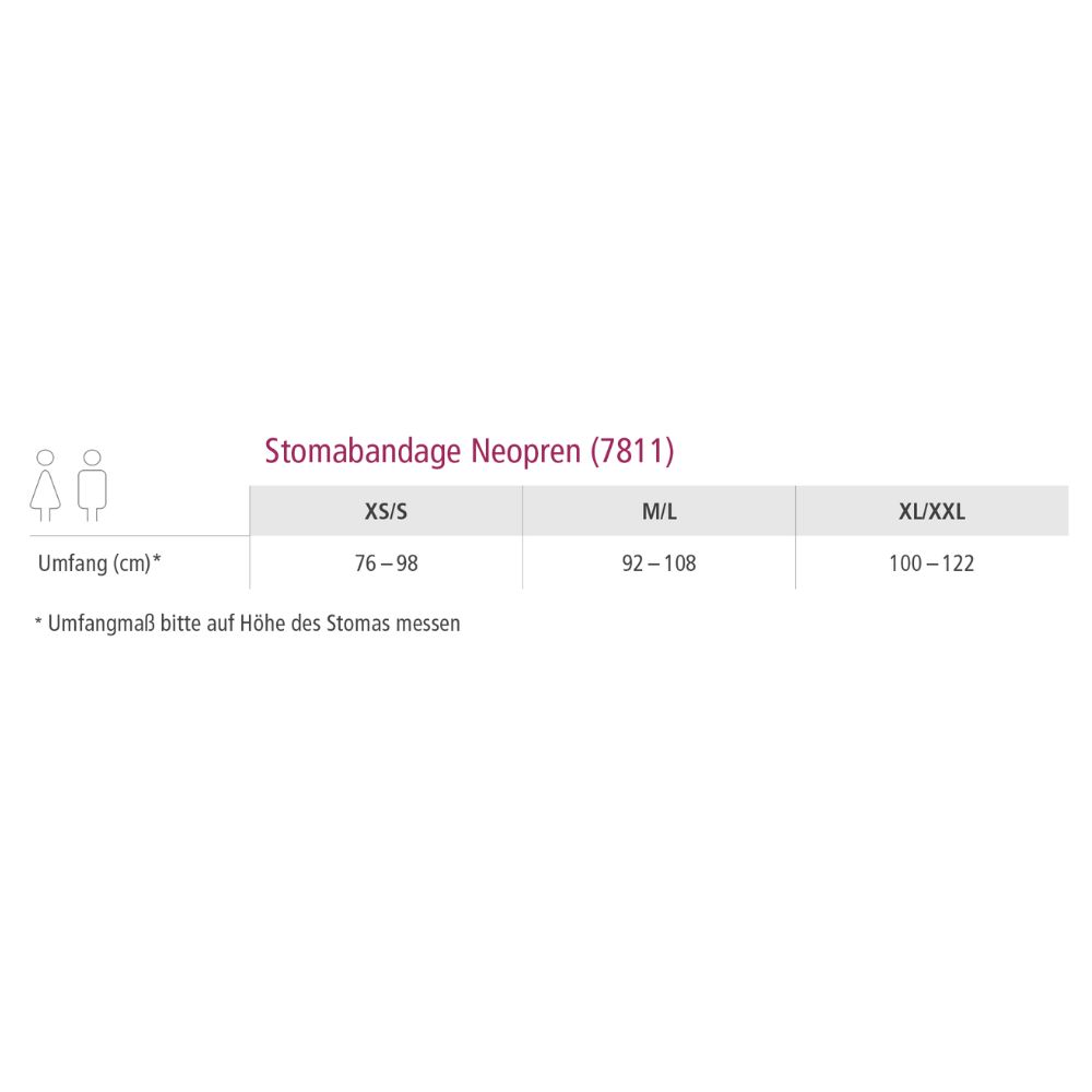 suprima Stomabandage Neopren für Damen und Herren (7811)