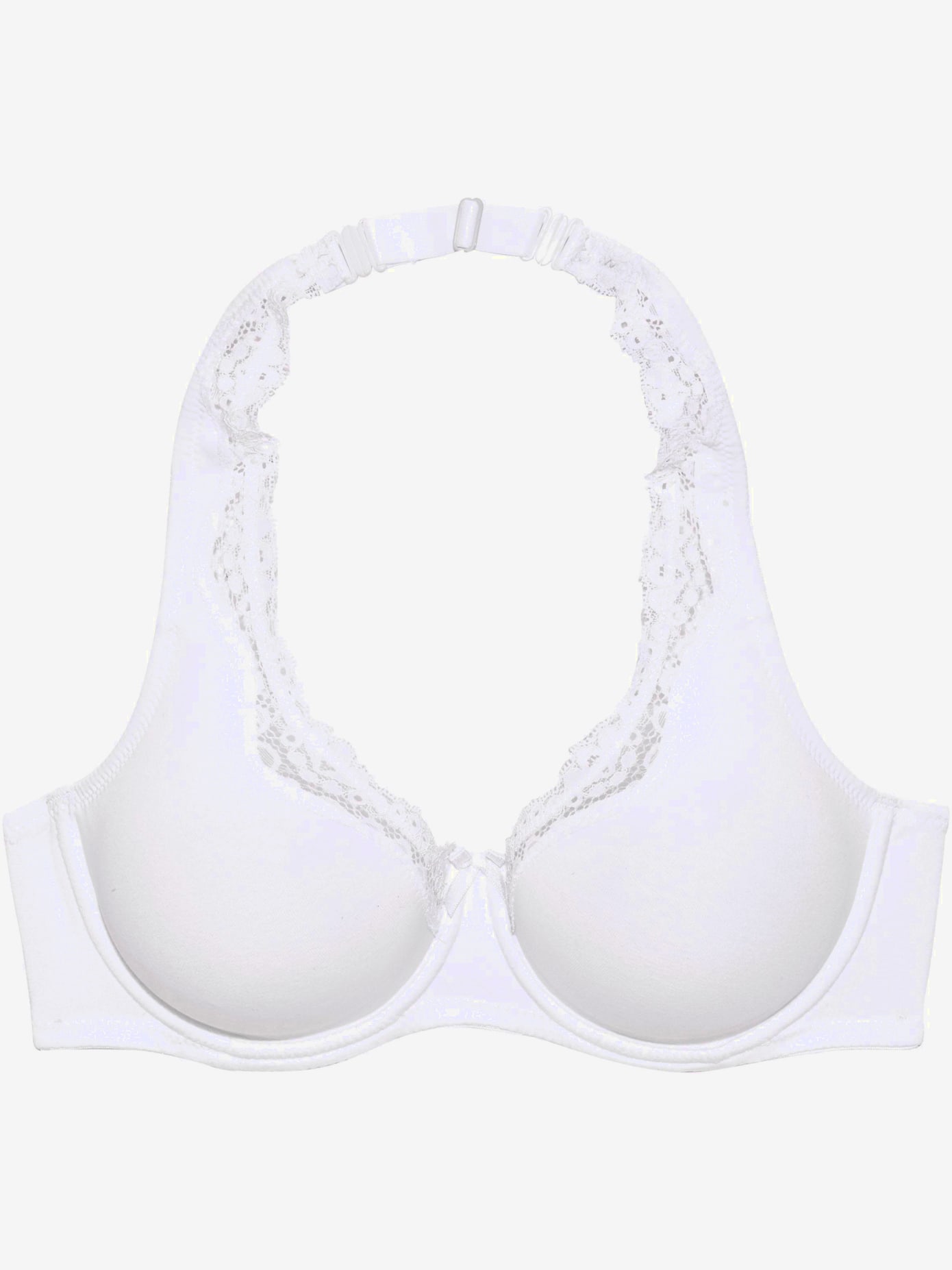 Soutien-gorge tour de cou à armatures, jolie bordure en dentelle