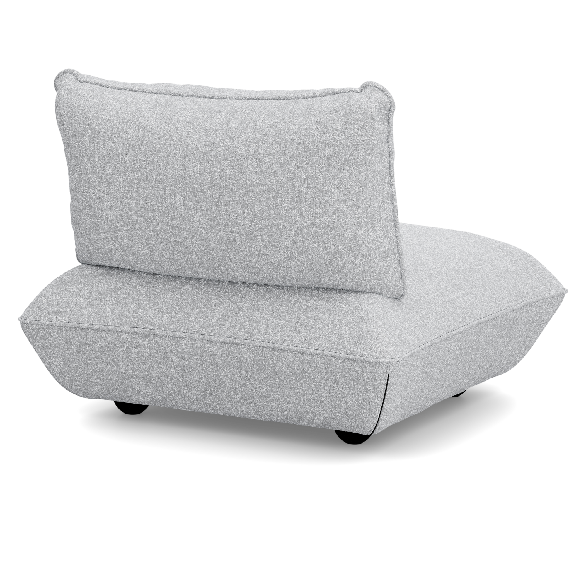 Fauteuil Sumo boucle recycled grey melange