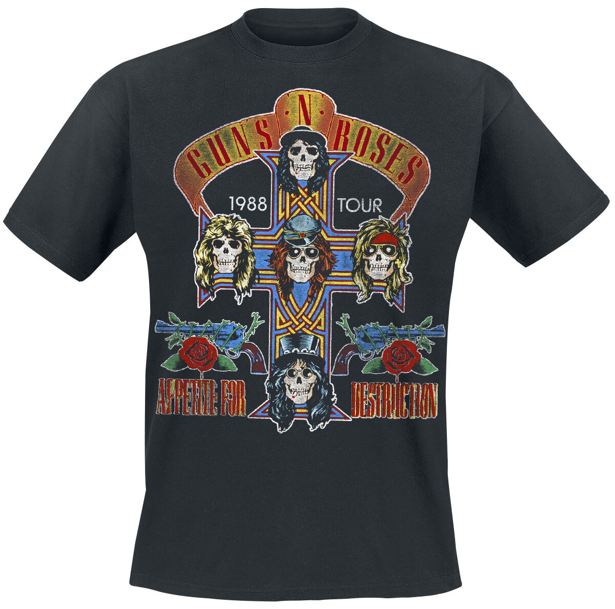 Tour 1988 | Guns N' Roses T-Shirt Manches courtes