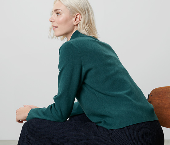 Strickpullover, petrol