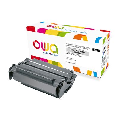 Cartouche laser compatible Lexmark 12A8425 - noir - Owa K12161OW