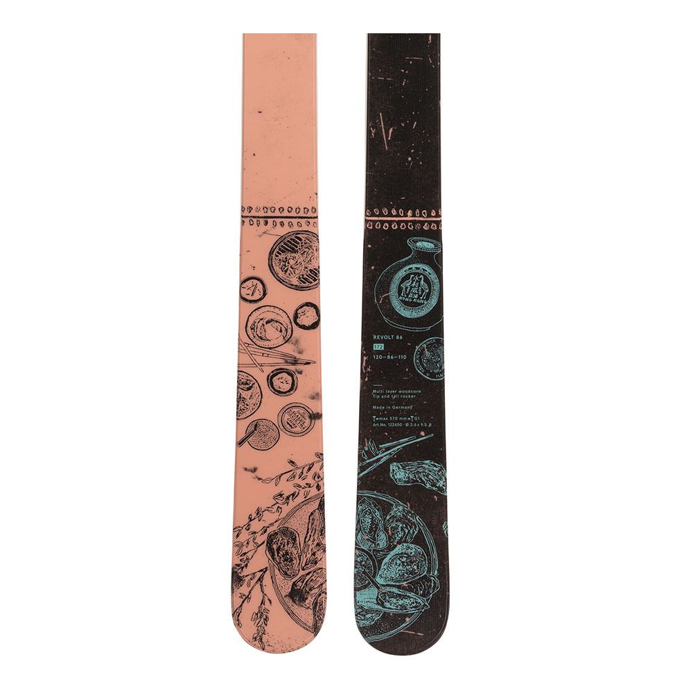 Volkl REVOLT 86 TEMPLE - Skis freestyle Femme black/beige