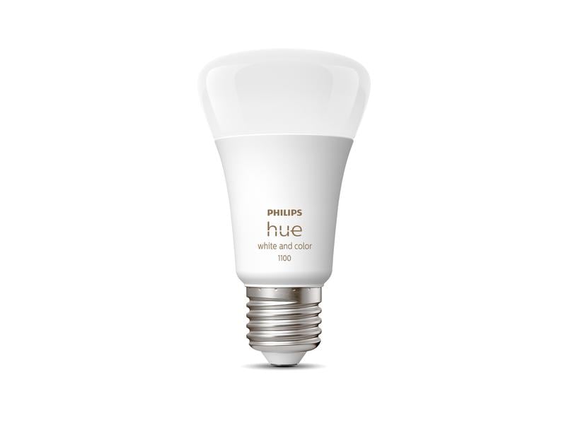 Philips Hue Leuchtmittel White & Col. Amb. E27 Einzelpack 1 Per Bluetooth steuerbares Hue E27-Leuchtmittel