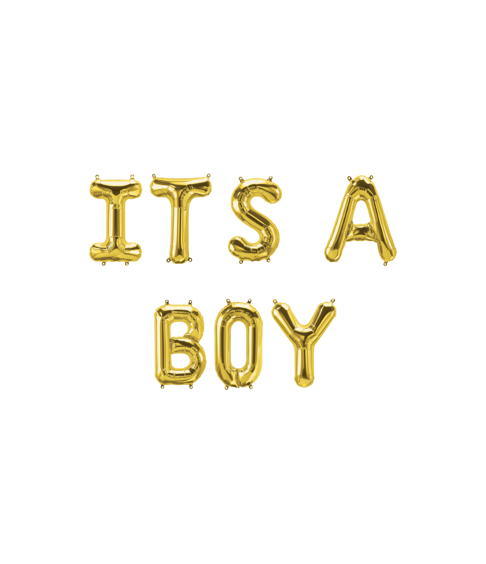 Gouden Ballonnen Set Its A Boy 1,9m