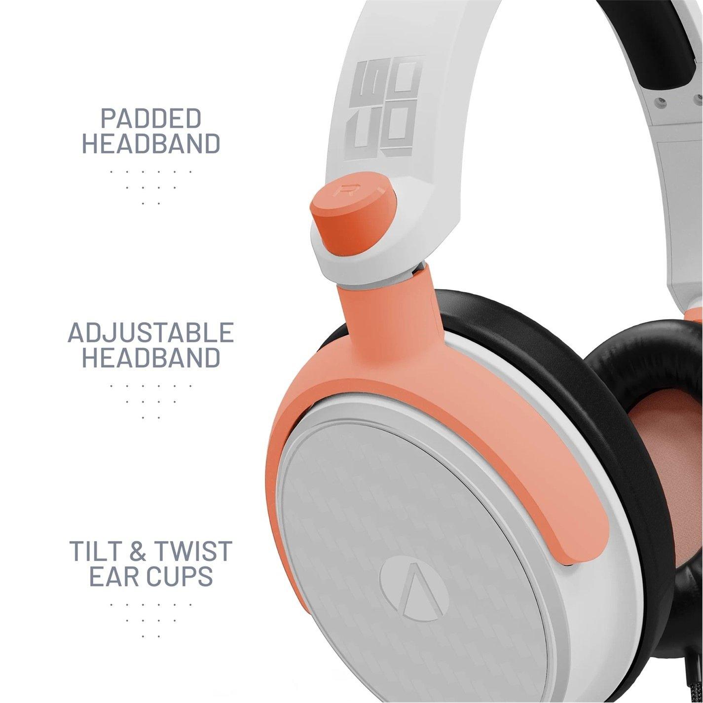 Stealth GAME C6 100 Burst Gaming Headset PS4 PS5 XBOX Switch And PC Peach And White