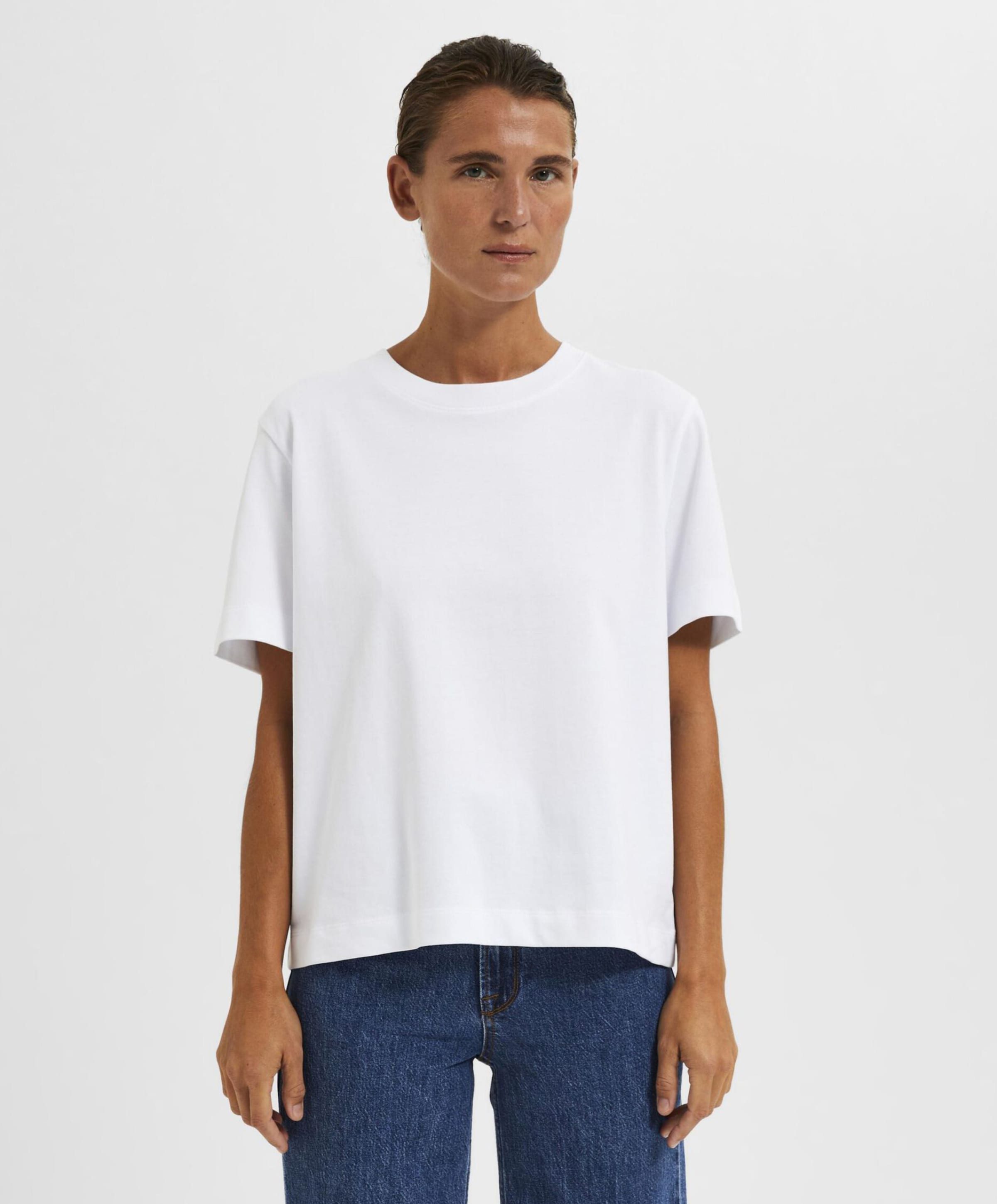Selected Dames T-shirt wit