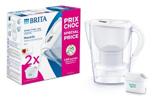 Brita Marella Waterfilterkan Wit   2 Maxtra Filterpatronen 2,4LT