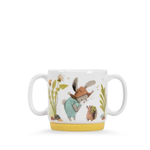 Set Vaisselle Porcelaine Trois Petits Lapins Blanc - MOULIN ROTY