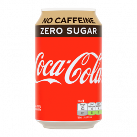 Coca Cola Cafeinevrij en suikervrij blik