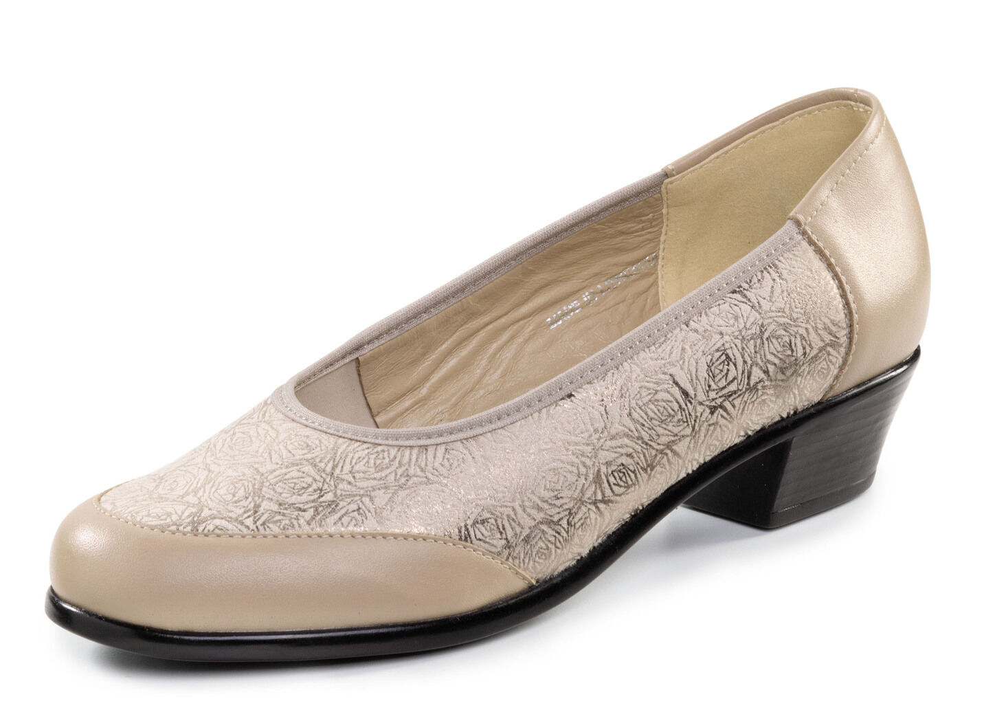 ELENA EDEN, elegante Damen-Pumps, Weite H, mit Gummizug