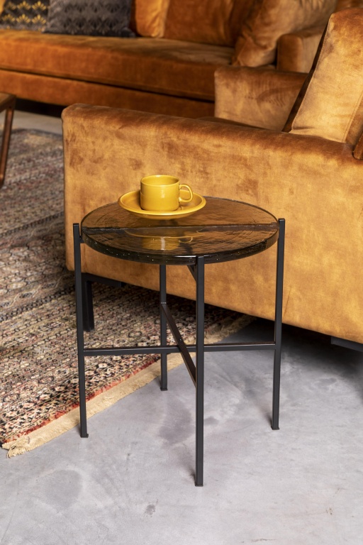 Dutchbone Vidrio bijzettafel zwart