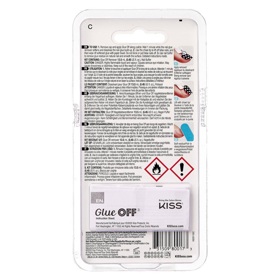 KISS Glue Off Instant False Nail Remover 13,5ml