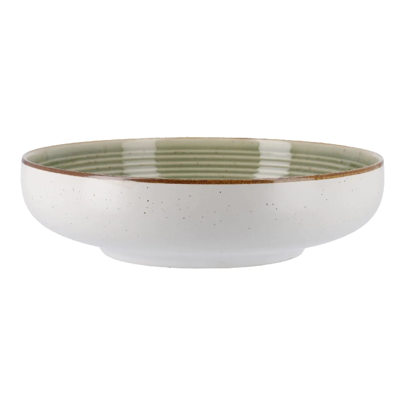 Schale Rille, grün, 16 cm
