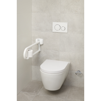 Secucare wc-rolhouder tbv wc-beugelpremium opklapbaar wit