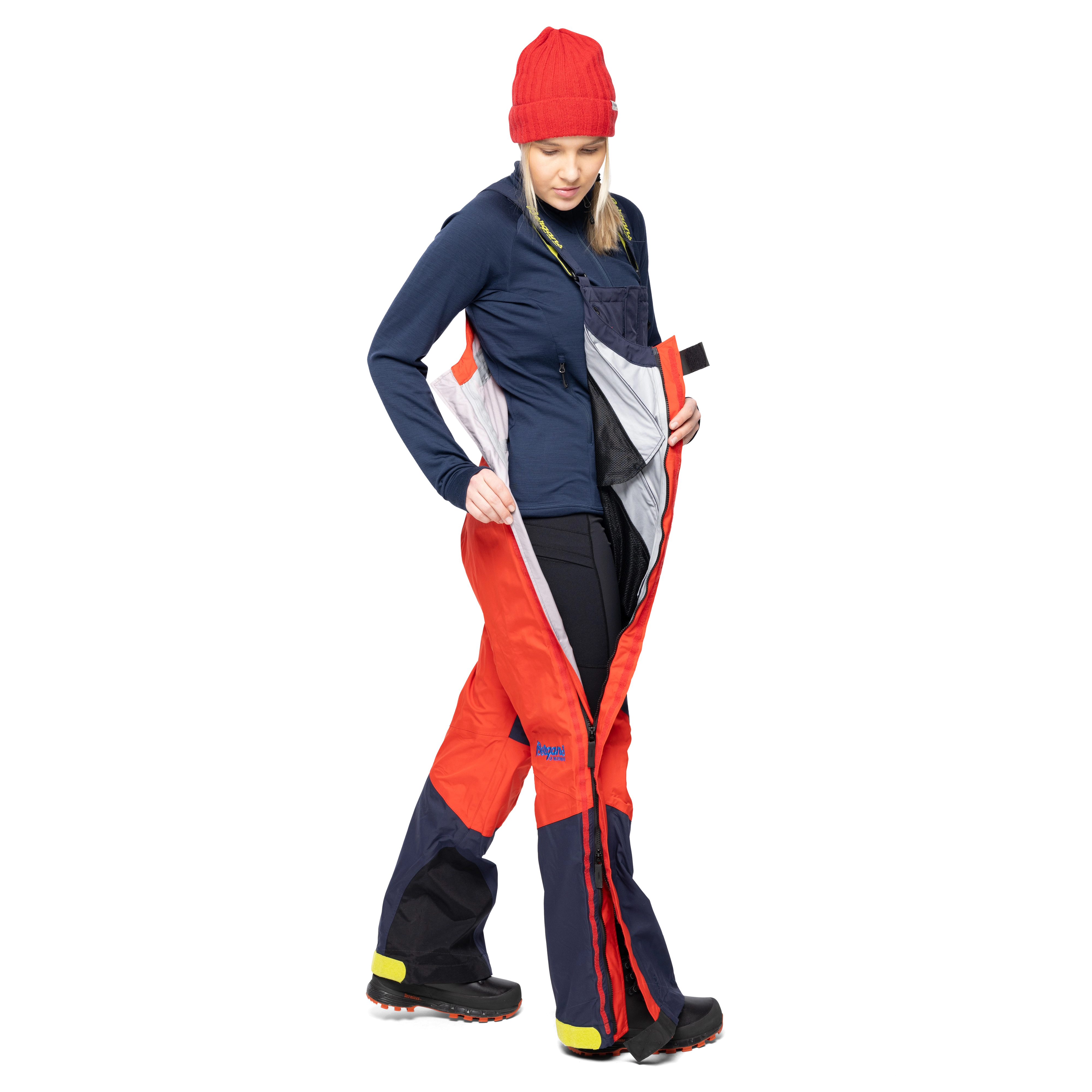 Arctic Expedition Salopette Navy / Bright Red