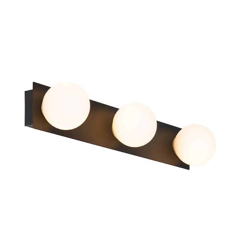 Moderne wandlamp zwart 48 cm IP44 3-lichts - Cederic