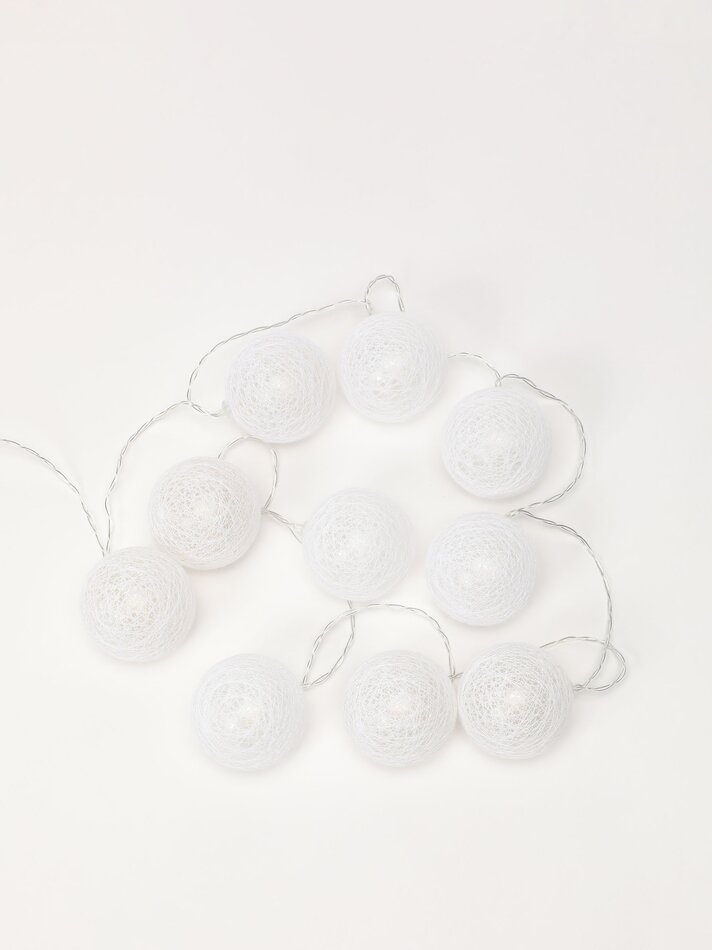 Cordão de luzes LED com 10 LEDs - Branco