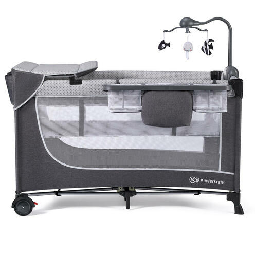 Lit Parapluie Avec Accessoires Leody Grey - KINDERKRAFT