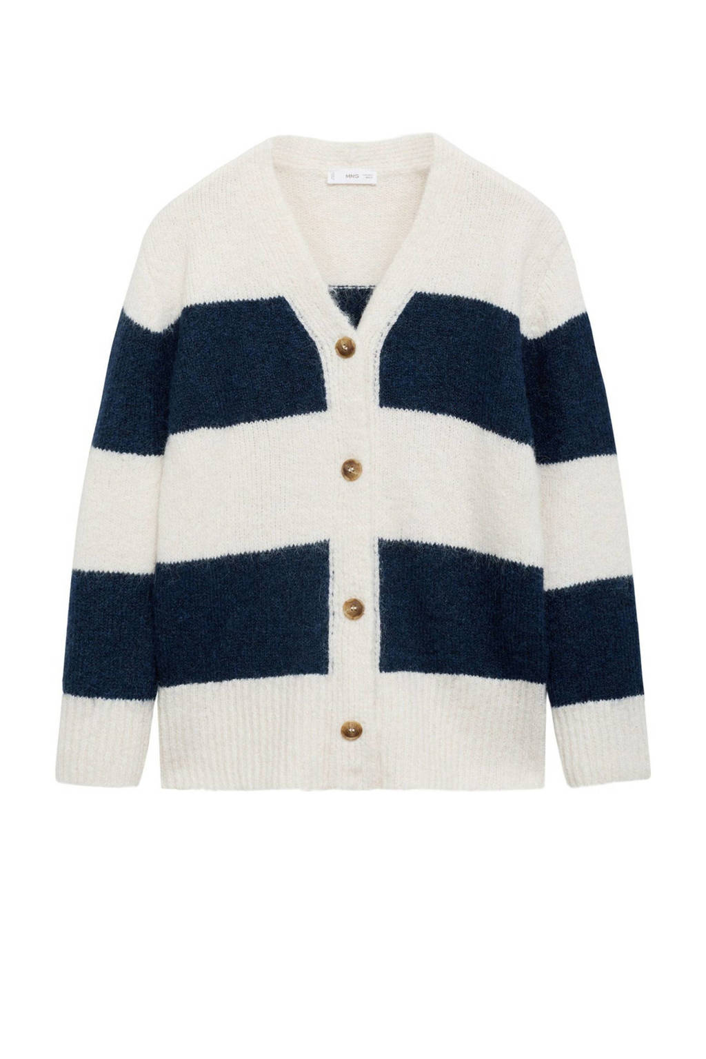 MANGO TEEN gestreept vest marine/ecru
