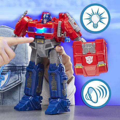 Transformers One Power Flip Optimus Prime figur